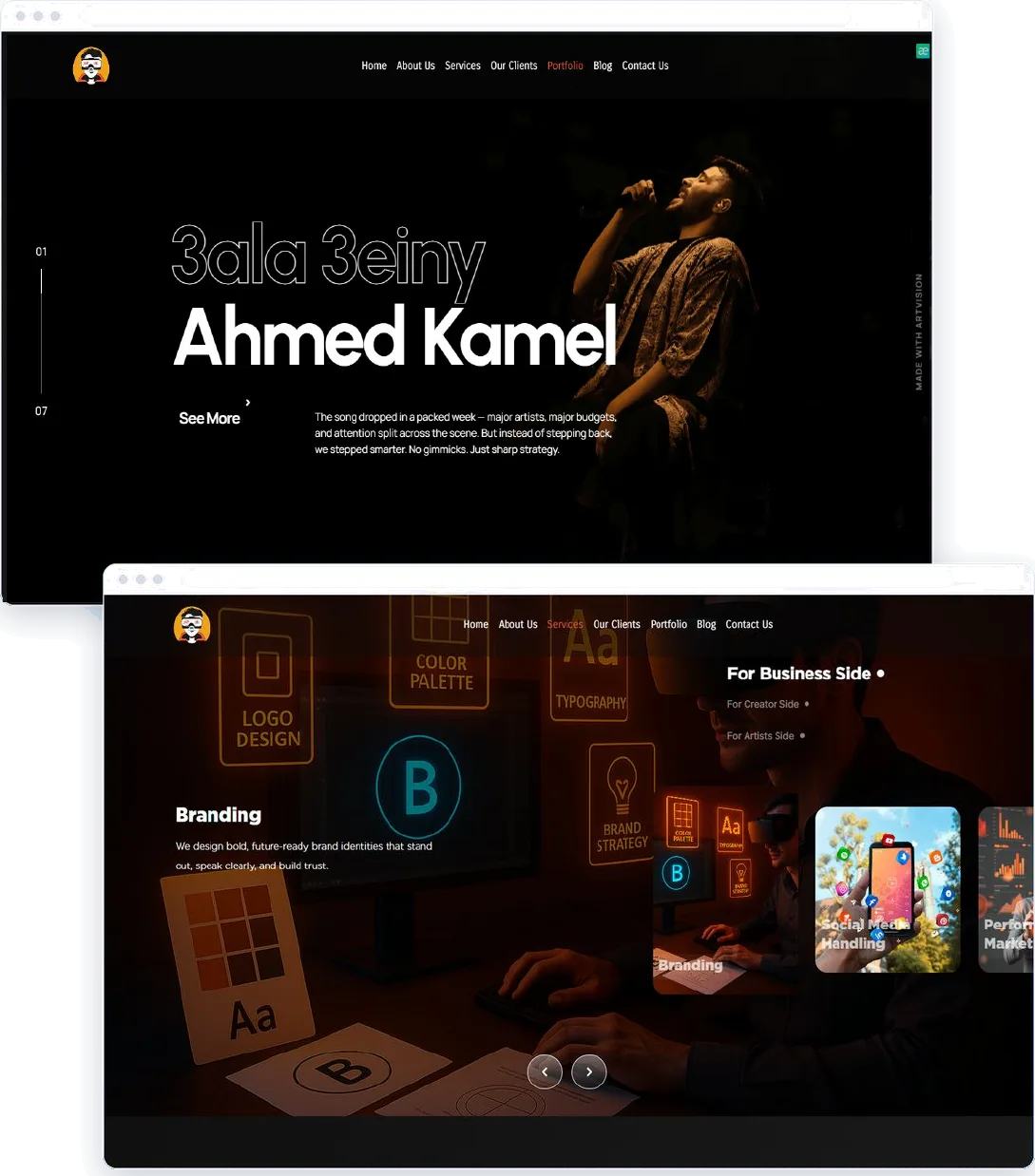 Art Vision project mockup