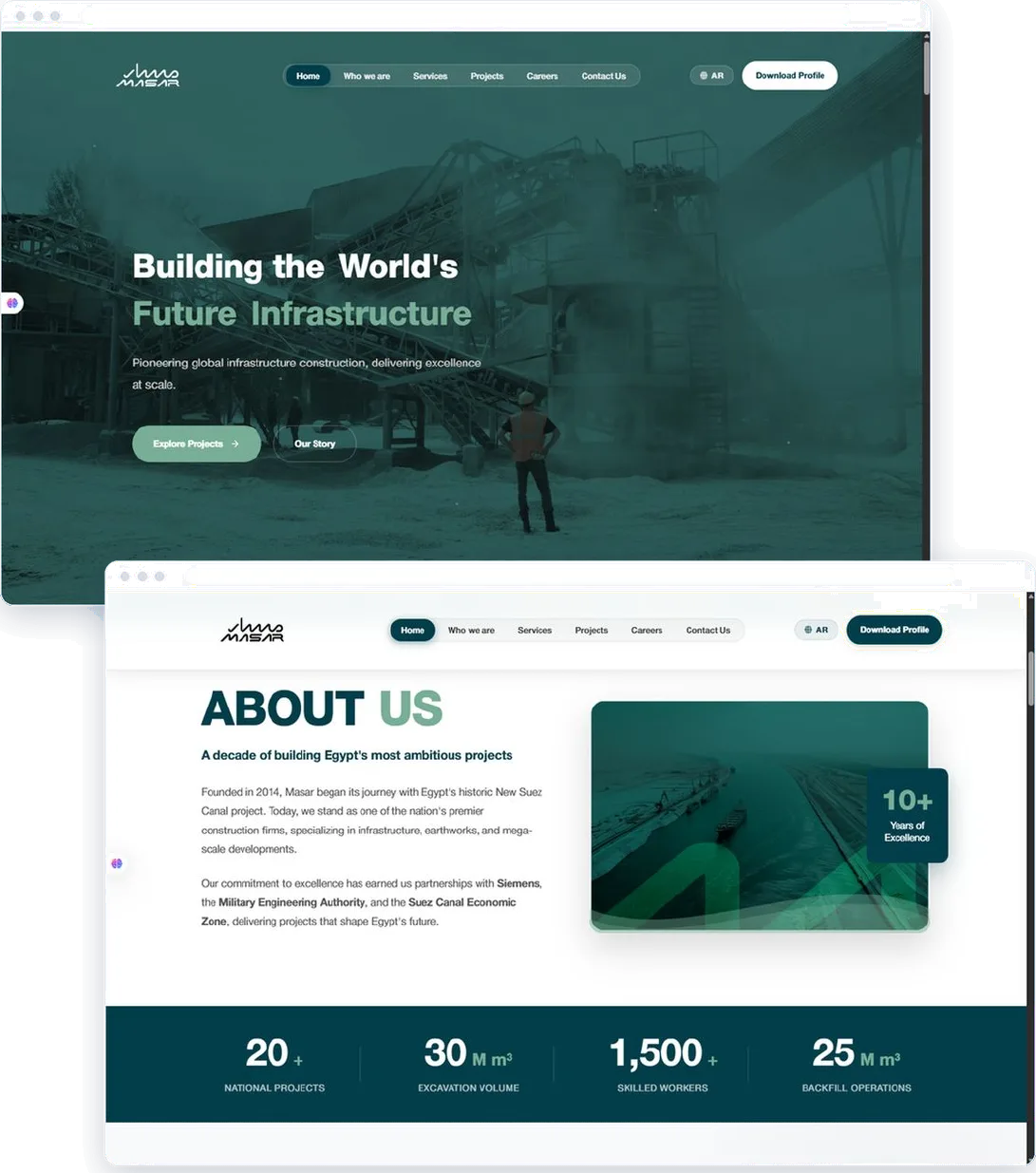 Masar project mockup